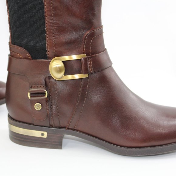 Vince Camuto Leather Medium Calf Tall Shaft Boots - Picture 8 of 11